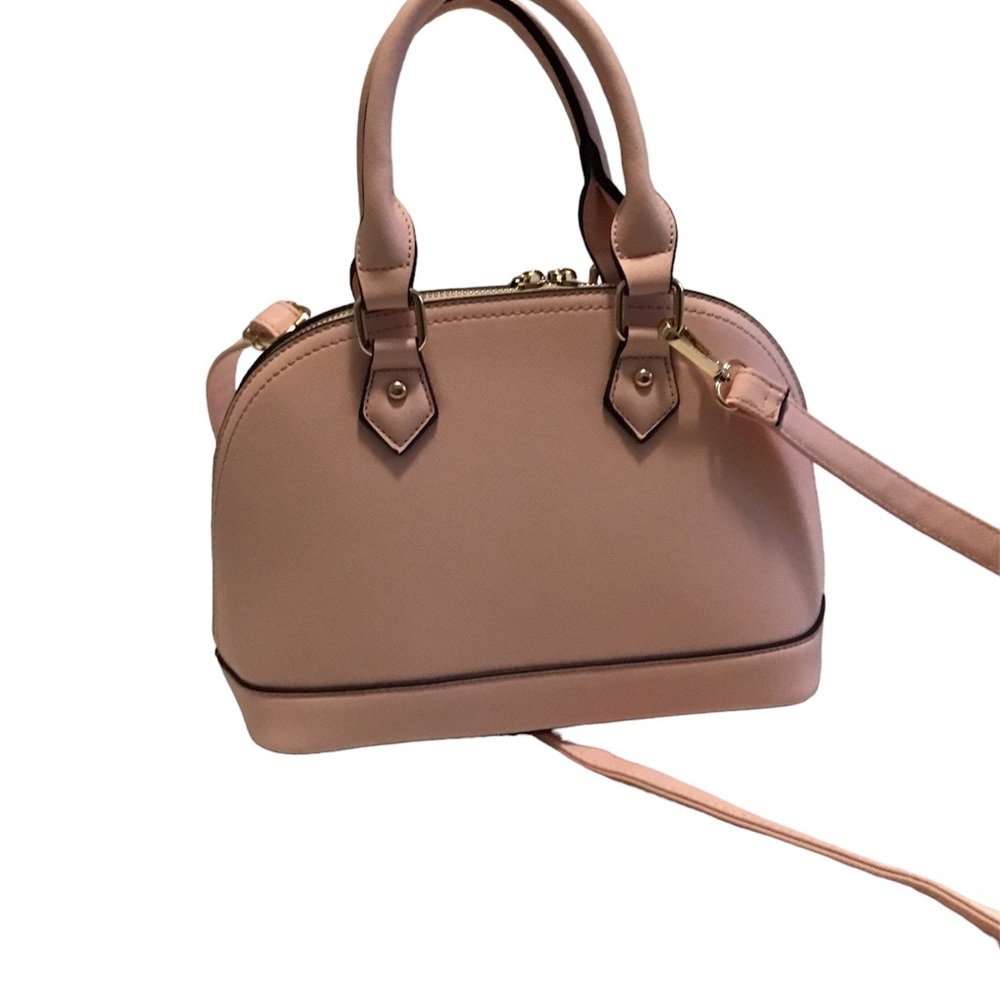 Pink “alma” Style Saffiano Dome Purse Crossbody Used Once